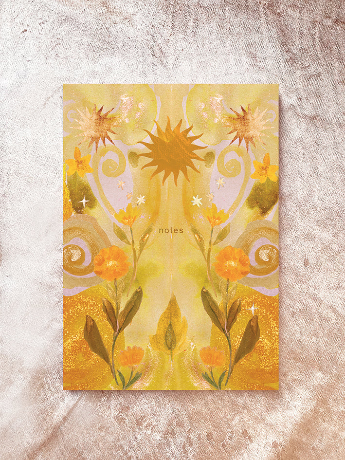 Lean Into The Light Recycled Notebook