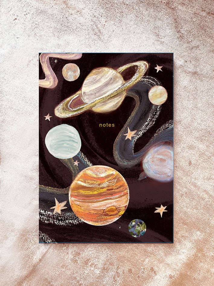 Dancing In Space Recycled Notebook