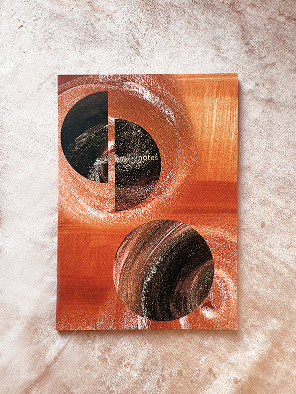 Moon passage copper recycled notebook